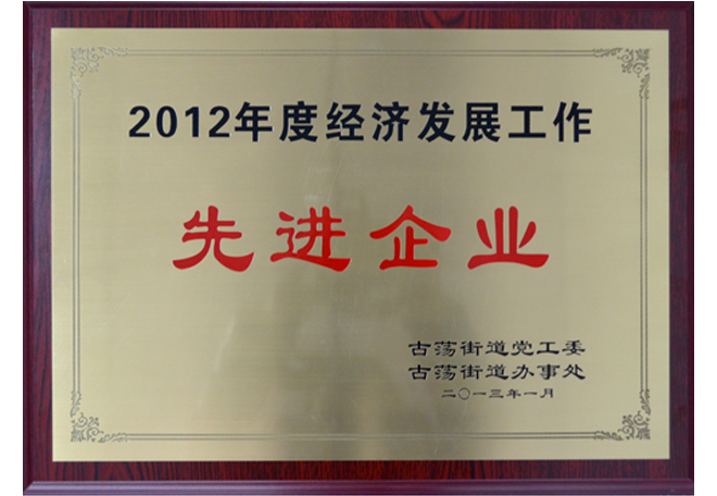 經濟發(fā)展工作先進企業(yè)